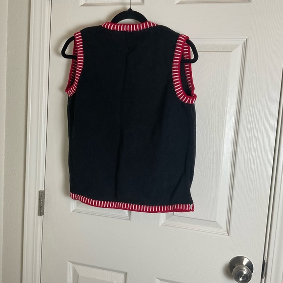 Holiday Editions Women's Christmas Sweater Vest - Candy Canes size medium - Picture 6 of 7